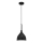 Candeeiro suspenso NOAK 1xE27/15W/230V preto/cromado brilhante