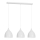 Candeeiro suspenso NOAK 3xE27/15W/230V cinzento
