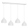 Candeeiro suspenso NOAK 4xE27/15W/230V cinzento