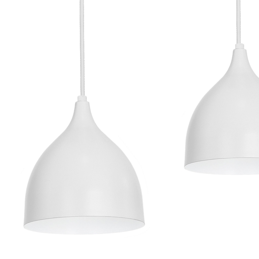 Candeeiro suspenso NOAK 4xE27/15W/230V cinzento