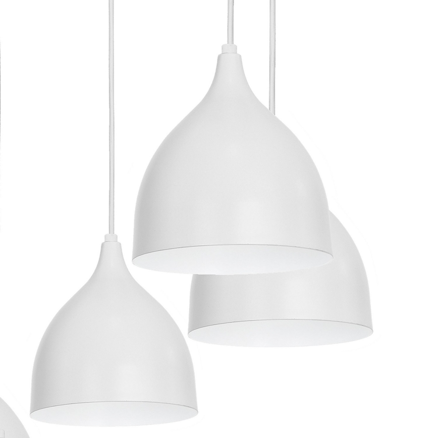 Candeeiro suspenso NOAK 5xE27/15W/230V cinzento