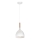 Candeeiro suspenso NOAK WOOD 1xE27/15W/230V branco/faia
