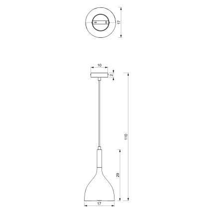 Candeeiro suspenso NOAK WOOD 1xE27/15W/230V preto/faia