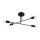 Candeeiro suspenso NORAH 4xE27/15W/230V preto