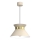 Candeeiro suspenso NORGE 1xE27/15W/230V bege/dourado
