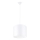 Candeeiro suspenso NOVA 1xE27/15W/230V diâmetro 30 cm branco