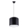 Candeeiro suspenso NOVA 1xE27/15W/230V diâmetro 30 cm preto
