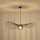Candeeiro suspenso OGGI 1xE27/40W/230V diâmetro 100 cm preto
