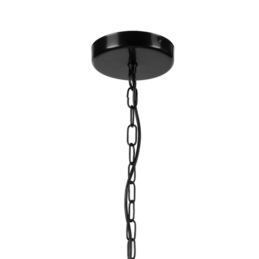 Candeeiro suspenso ONDA 1xE27/15W/230V preto/carvalho