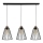Candeeiro suspenso ORAZIO 3xE27/60W/230V pinho