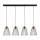 Candeeiro suspenso ORAZIO 4xE27/60W/230V carvalho