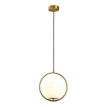Candeeiro suspenso ORBA 1xE27/15W/230V latão