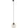 Candeeiro suspenso para sistema de carril trifásico CUBUS 1xE27/15W/230V preto/fumado bege