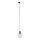 Candeeiro suspenso para sistema de carril trifásico CUBUS 1xE27/15W/230V preto/transparente