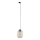 Candeeiro suspenso para sistema de carril trifásico ELIO 1xE27/15W/230V preto/fumado bege