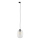 Candeeiro suspenso para sistema de carril trifásico ELIO 1xE27/15W/230V preto/transparente