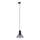 Candeeiro suspenso para sistema de carril trifásico NEO 1xE27/15W/230V preto/fumado preto