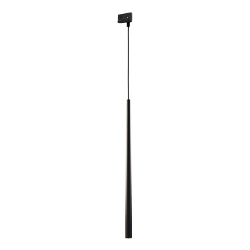 Candeeiro suspenso para sistema de carril trifásico PIANO 1xG9/8W/230V preto