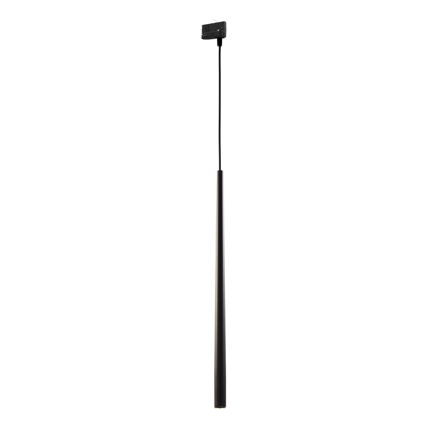 Candeeiro suspenso para sistema de carril trifásico PIANO 1xG9/8W/230V preto