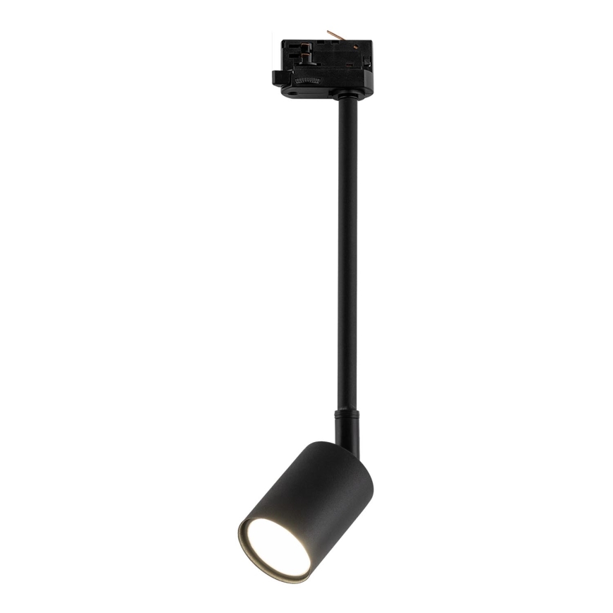 Candeeiro suspenso para sistema de carril trifásico TOP 1xGU10/8W/230V preto