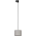 Candeeiro suspenso para sistema de carril trifásico TRACER 1xE27/15W/230V diâmetro 20 cm preto/cinzento