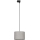 Candeeiro suspenso para sistema de carril trifásico TRACER 1xE27/15W/230V diâmetro 30 cm preto/cinzento