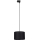 Candeeiro suspenso para sistema de carril trifásico TRACER 1xE27/15W/230V diâmetro 30 cm preto
