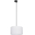 Candeeiro suspenso para sistema de carril trifásico TRACER 1xE27/15W/230V diâmetro 38 cm preto/branco