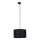 Candeeiro suspenso para sistema de carril trifásico TRACER 1xE27/15W/230V diâmetro 38 cm preto