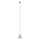 Candeeiro suspenso para sistema de carris monofásico CONO 1xE27/15W/230V preto/bege