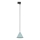 Candeeiro suspenso para sistema de carris monofásico CONO 1xE27/15W/230V preto/menta