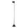 Candeeiro suspenso para sistema de carris monofásico CONO MINI 1xGU10/10W/230V preto