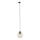 Candeeiro suspenso para sistema de carris monofásico CUBUS 1xE27/15W/230V preto/fumado bege