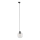 Candeeiro suspenso para sistema de carris monofásico CUBUS 1xE27/15W/230V preto/transparente