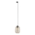Candeeiro suspenso para sistema de carris monofásico ELIO 1xE27/15W/230V preto/fumado bege