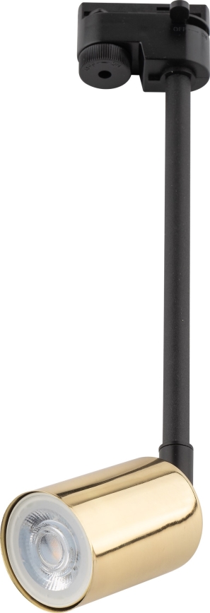 Candeeiro suspenso para sistema de carris monofásico TOP 1xGU10/10W/230V dourado/preto