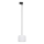 Candeeiro suspenso para sistema de carris monofásico TRACER 1xE27/15W/230V diâmetro 20 cm preto/branco