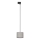 Candeeiro suspenso para sistema de carris monofásico TRACER 1xE27/15W/230V diâmetro 20 cm preto/cinzento
