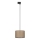 Candeeiro suspenso para sistema de carris monofásico TRACER 1xE27/15W/230V diâmetro 30 cm preto/castanho