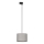 Candeeiro suspenso para sistema de carris monofásico TRACER 1xE27/15W/230V diâmetro 30 cm preto/cinzento