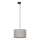 Candeeiro suspenso para sistema de carris monofásico TRACER 1xE27/15W/230V diâmetro 38 cm preto/cinzento