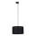 Candeeiro suspenso para sistema de carris monofásico TRACER 1xE27/15W/230V diâmetro 38 cm preto
