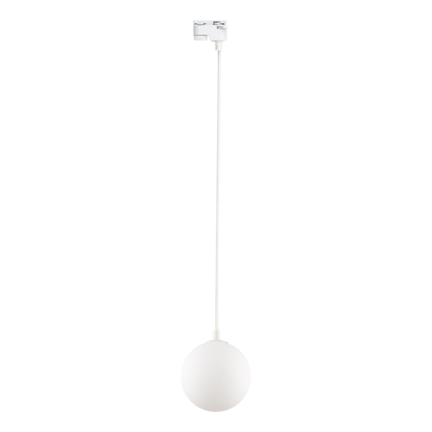Candeeiro suspenso para sistema de carris monofásico TRACER 1xG9/8W/230V branco