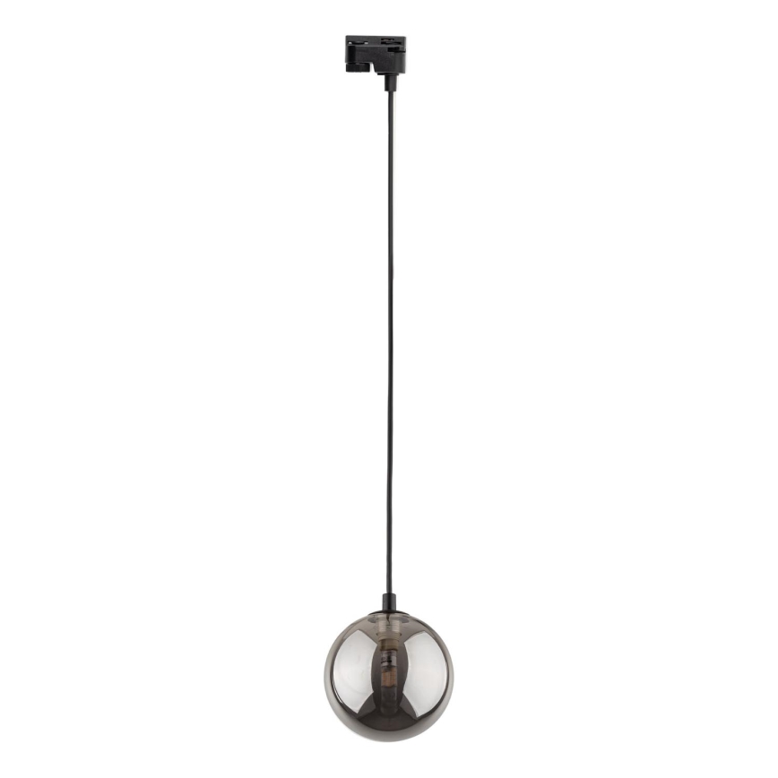 Candeeiro suspenso para sistema de carris monofásico TRACER 1xG9/8W/230V preto/fumado preto