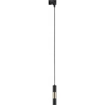 Candeeiro suspenso para sistema de carris monofásico TRACER 1xGU10/10W/230V preto/dourado