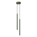 Candeeiro suspenso PASTELO 2xG9/8W/230V verde