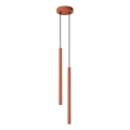Candeeiro suspenso PASTELO 2xG9/8W/230V vermelho