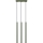 Candeeiro suspenso PASTELO 3xG9/8W/230V verde