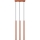 Candeeiro suspenso PASTELO 3xG9/8W/230V vermelho