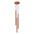 Candeeiro suspenso PASTELO 3xG9/8W/230V vermelho
